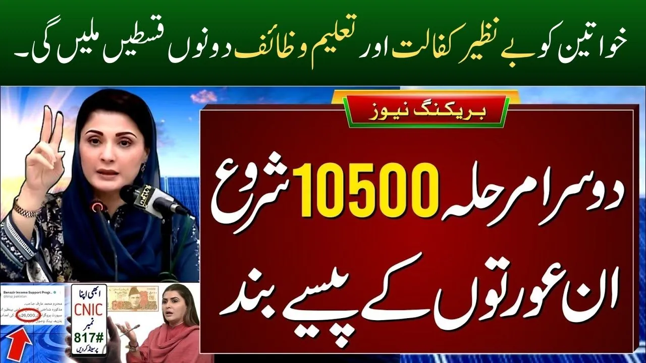 50% of Women Receive Both Benazir Kafalat 10500 and Taleemi Wazaif 4500 Installments