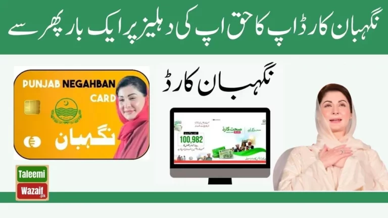 Breaking News: CM Punjab Announces New Negahban Card 12000 Program