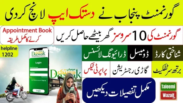 CM Punjab Introduced Maryam Ki Dastak App Latest Update