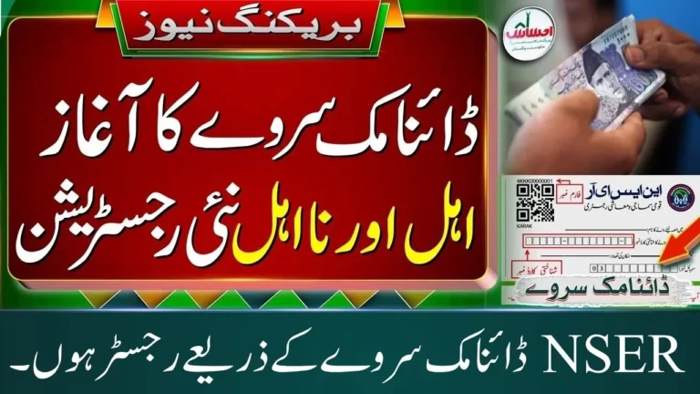 NSER Dynamic Survey Registration (Phase II) Of Benazir Kafalat Program New Update 2024