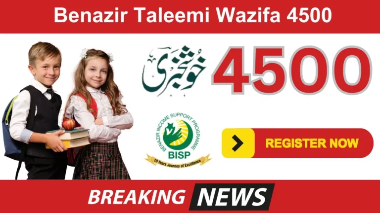 Step-by-Step Guide to Applying for the Benazir Taleemi Wazifa